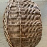Wicker basket without handle