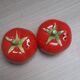 Tomato Shaped Salt and Pepper Shaker Set