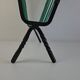 1960 Czechoslovakian Mid-Century Magazine Rack with Green Wire