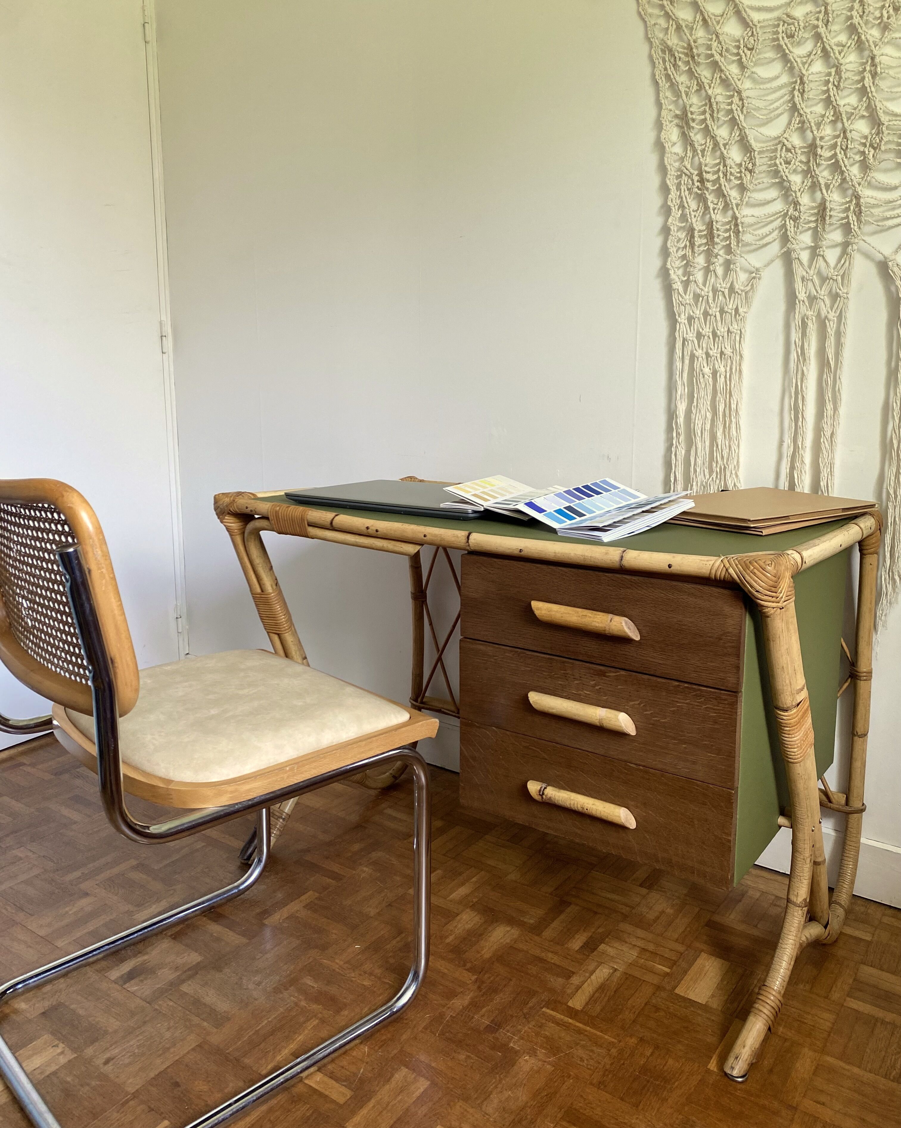 Rattan desk