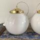 Hanging lamp white opaline
