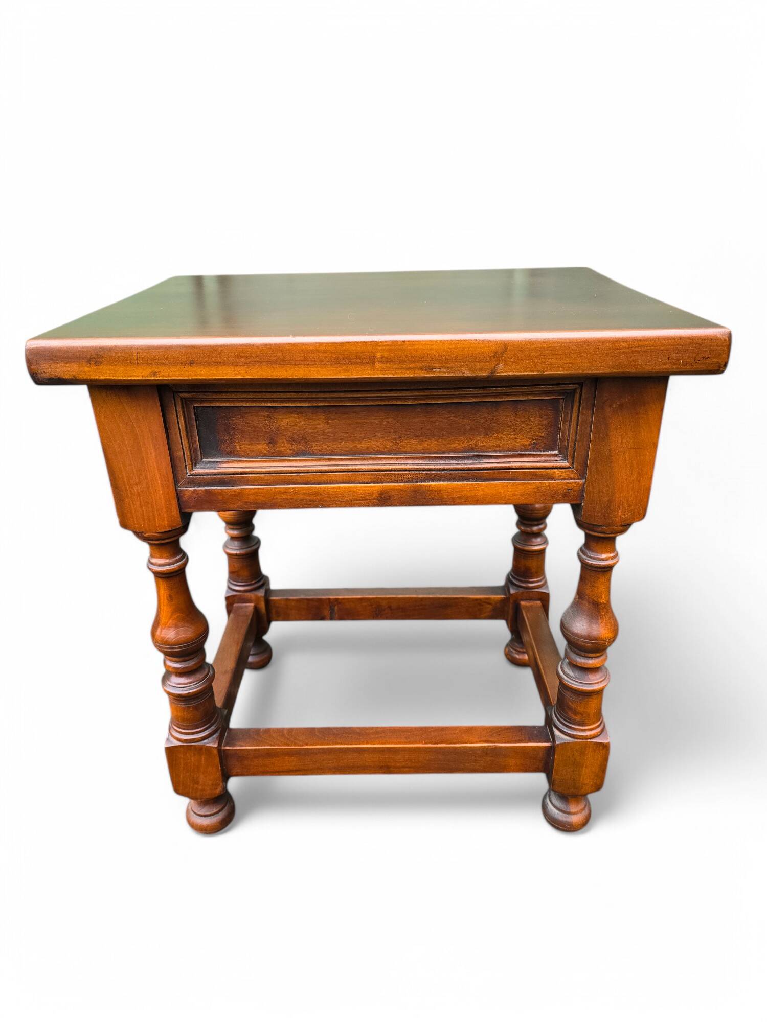 Vintage dark wood bedside table