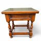 Vintage dark wood bedside table