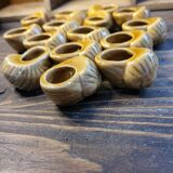 Set of 15 snails shells in ceramic