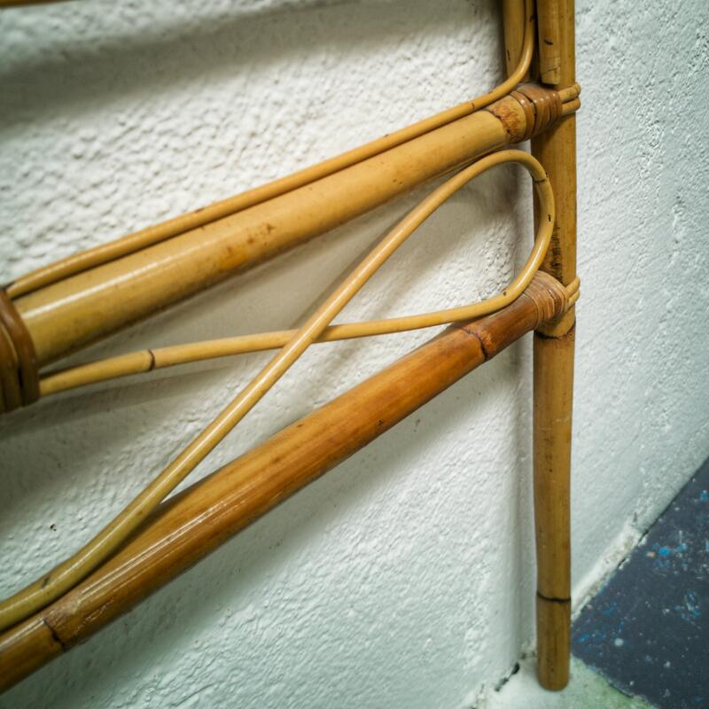 Rattan headboard of the 70s