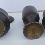 Bronze damasked covered pots Kadjar Afghanistan Persian Islamic art