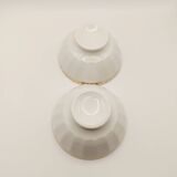 2 small gold ceramic bowls