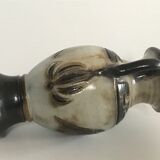 Amphora vase in sandstone signed Guérin