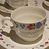 set of 6 Pagnossin ceramic tea cups and saucers from Treviso