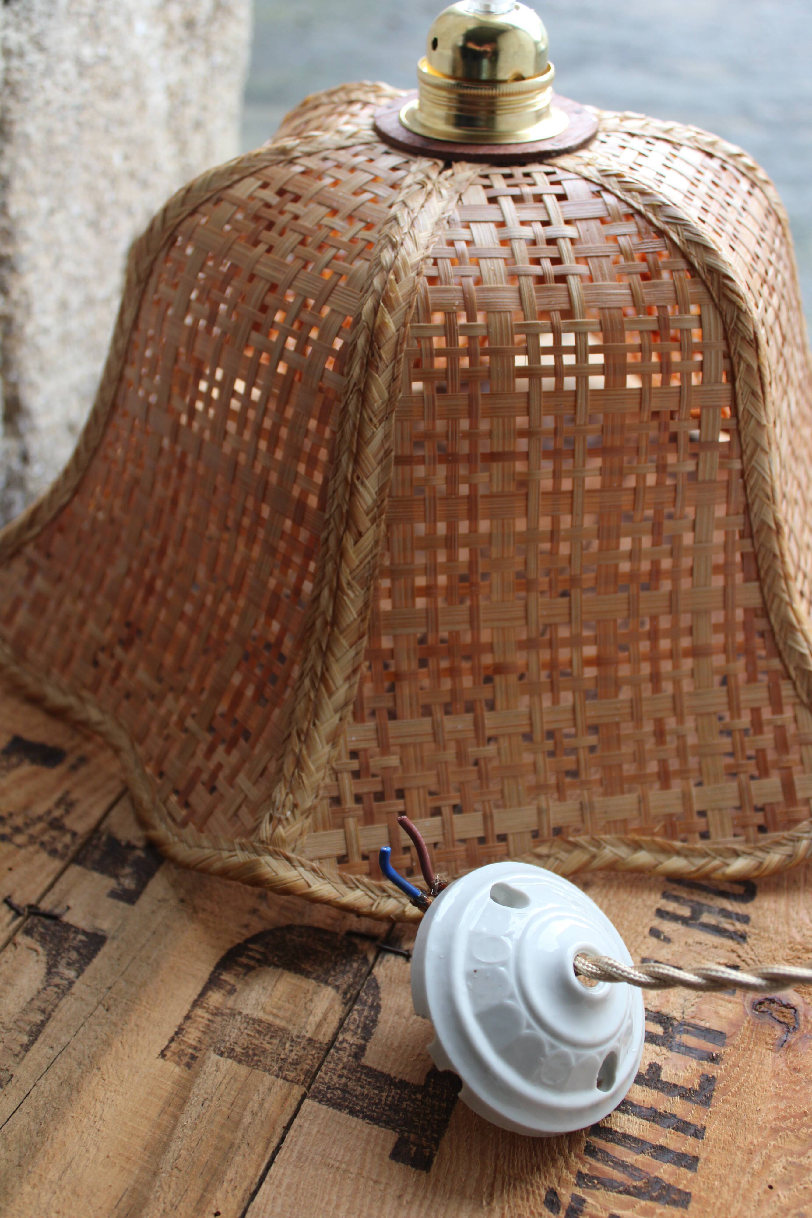 Rattan flower hanging