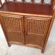 Buffet vintage bois et cannage rotin