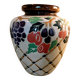 Cloisonné ceramic round vase