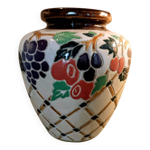 Cloisonné ceramic round vase