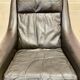 Fauteuil design scandinave Aage Christiansen cuir noir 1950.