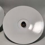 Pair of enamelled sheet metal wall lights