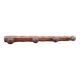 Small antique wooden wall coat rack.