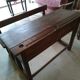 Desk school desk double wood massif 30/40 years