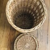 Small woven rattan basket