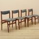 Set of four teak chairs, Danish design, 1970s, made in Denmark