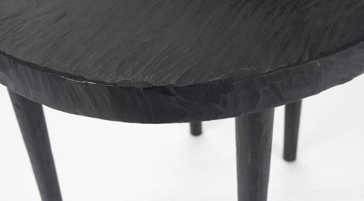 Sculptural chair ii room studio - maniera 29 solid carved and painted oak