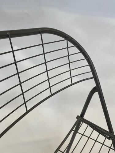 Vintage wire folding chair