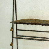 Jean Jacques Argueyrolles, clothes throwers and pockets in patinated welded iron