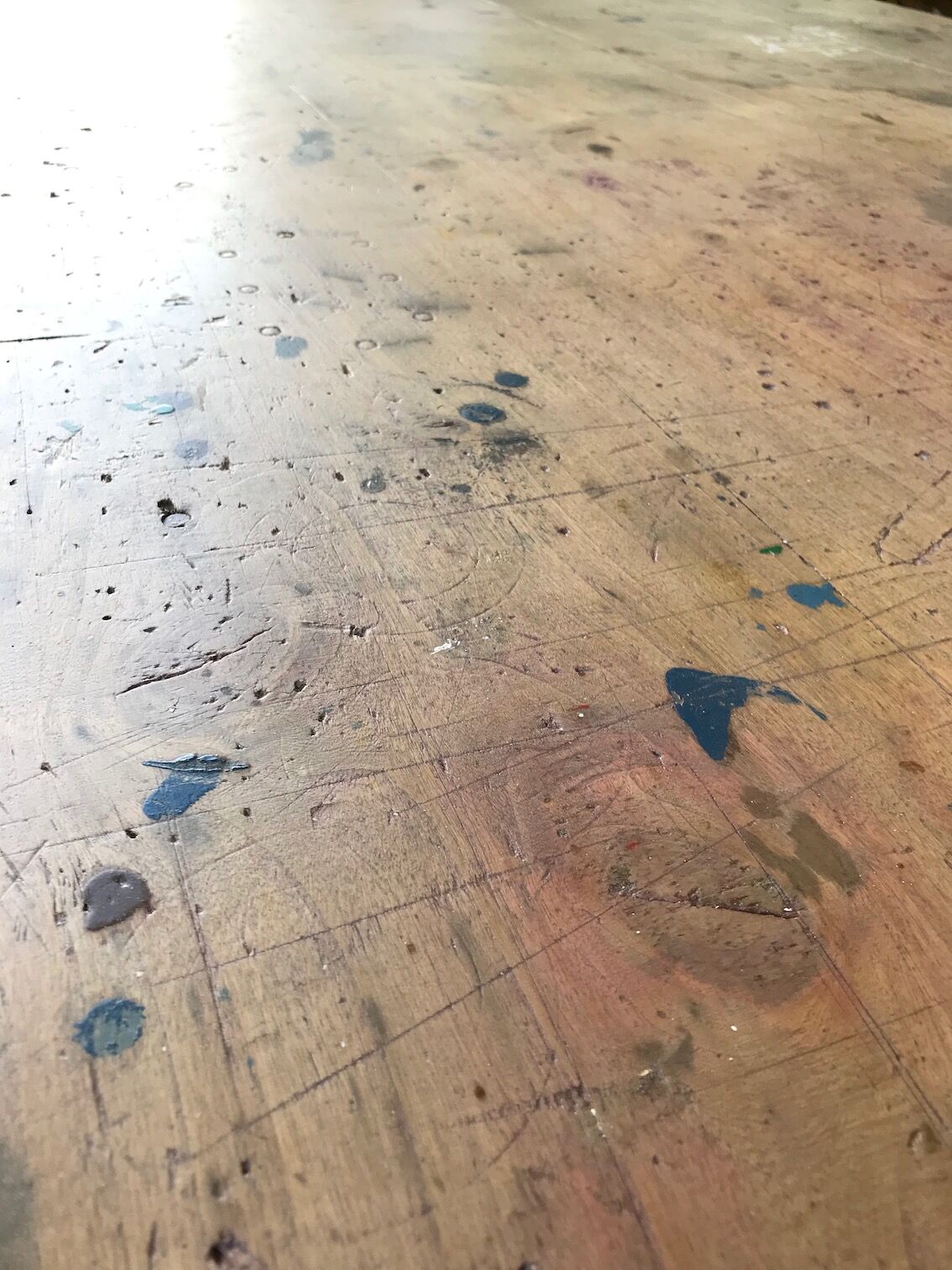 Vintage pine farm table