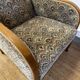 Vintage Art Deco club chair in curved wood