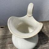 White pitcher earthenware Creil and Montereau nineteenth