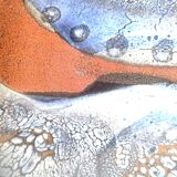 Enamelled sandstone cup