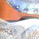 Enamelled sandstone cup