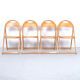 4 chaises pliantes vintage en bois d’OTK, années 1950