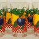 Set of 7 glasses to orangeade VMC Reims 1960