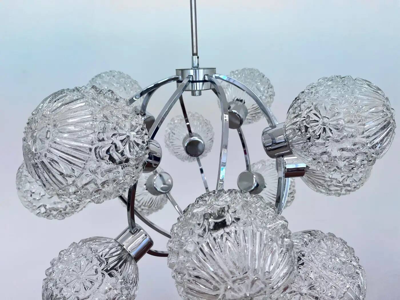 Large Galaxy Space Age Sputnik Chandelier by Richard Essig - Germany, 1970s
