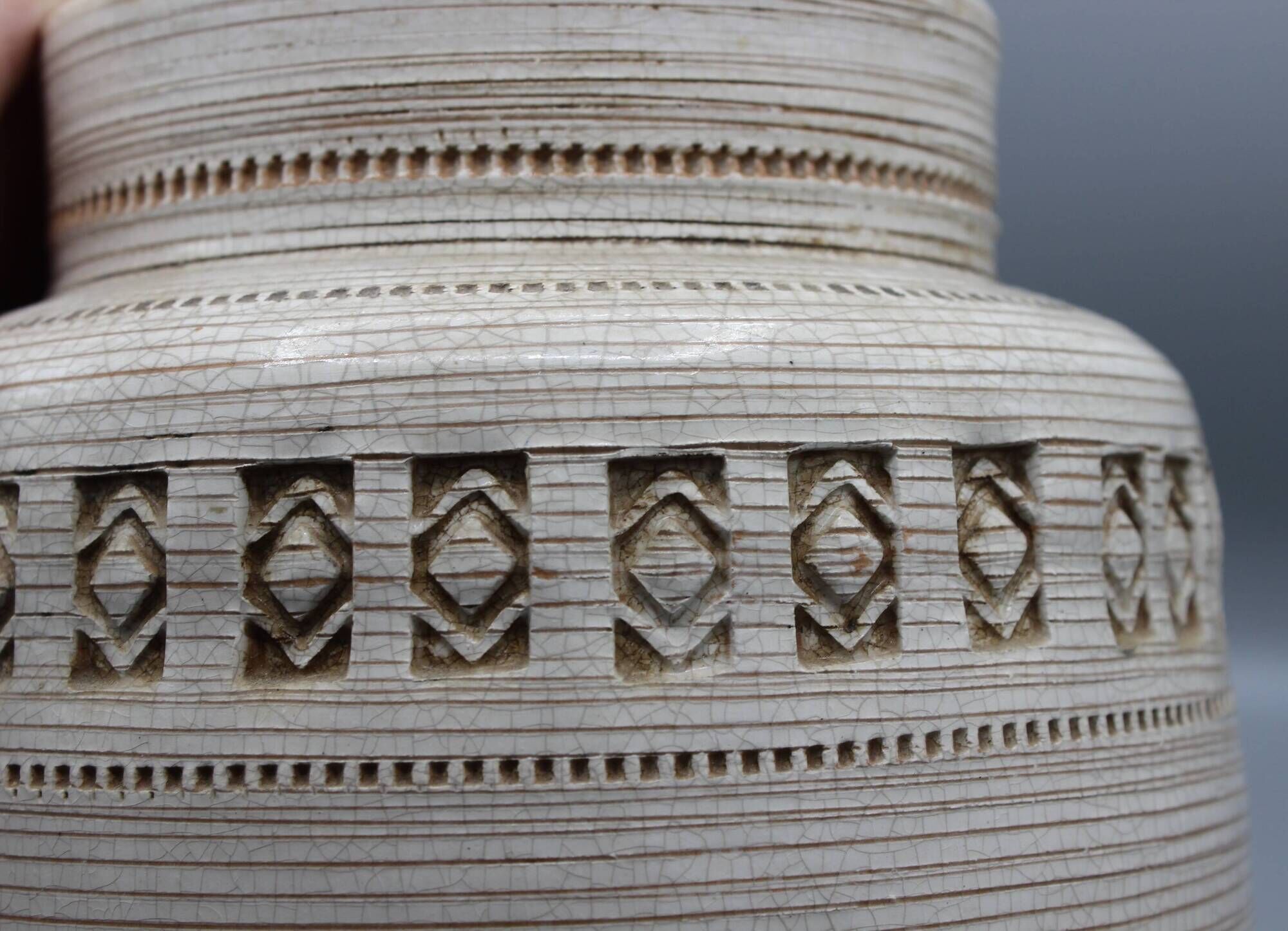 Vintage ceramic vase bitossi - aldo londi dlg jean besnard