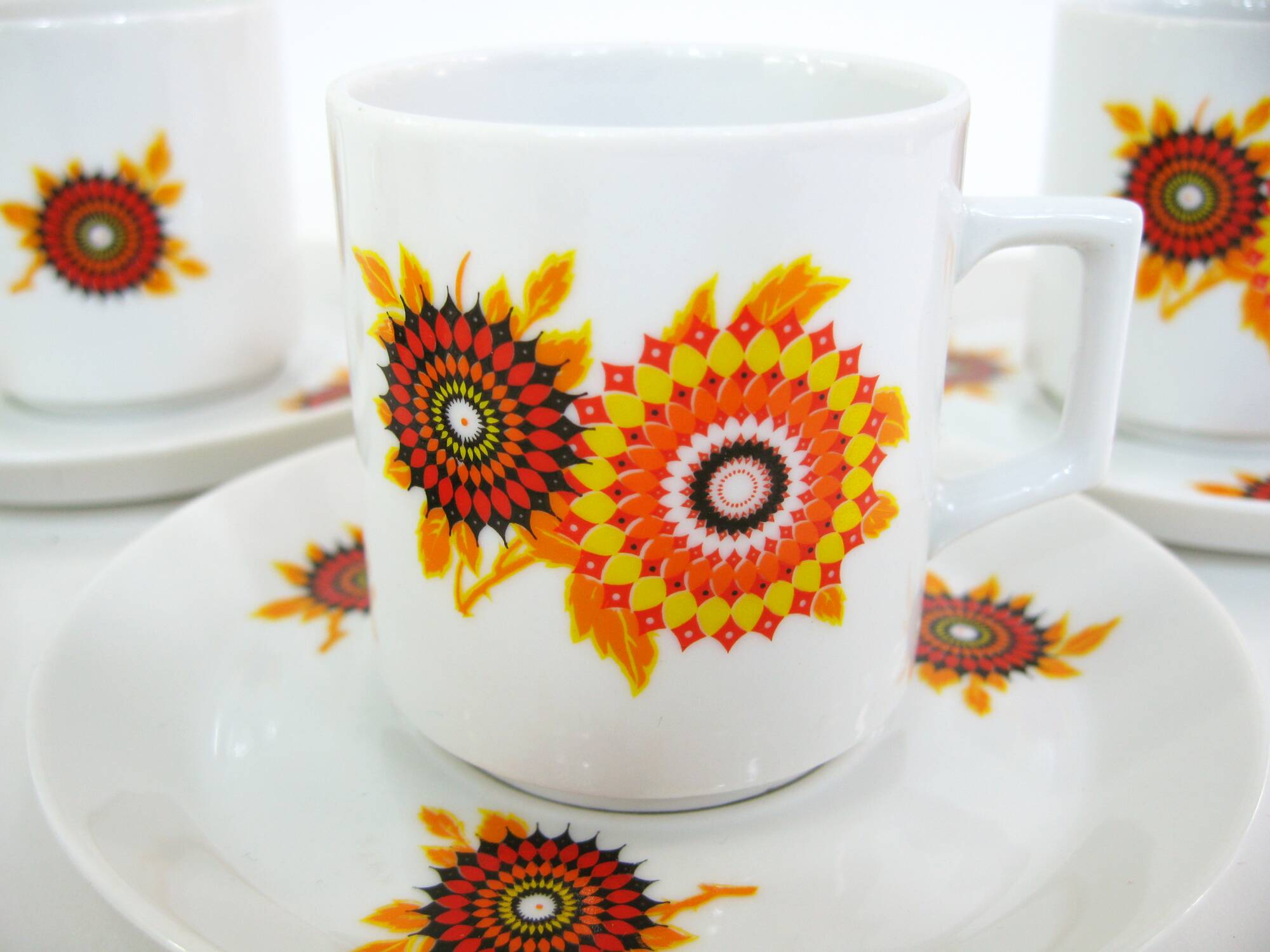 Porcelain Coffee Cups - Winterling Bavaria Germany - Vintage 70s