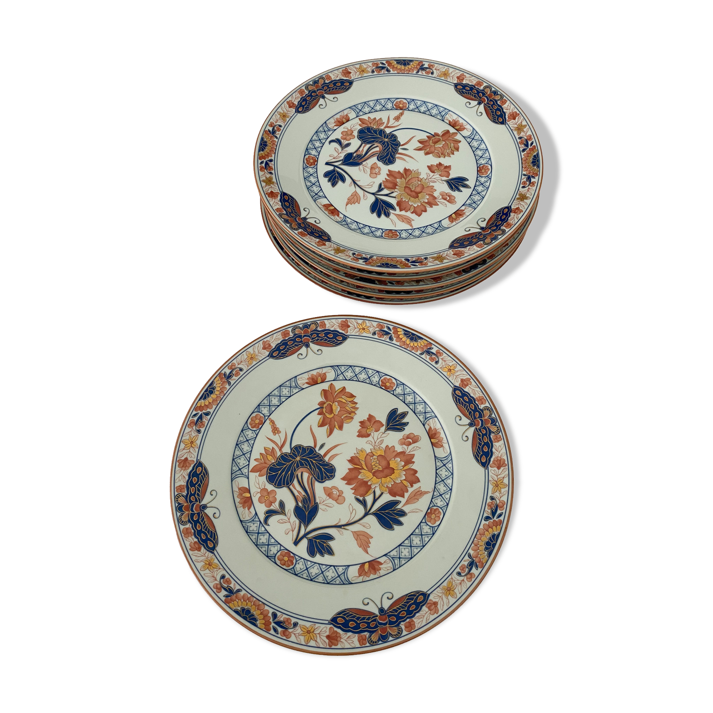 Lot of 6 plates Haviland Limoges Tai Yuan