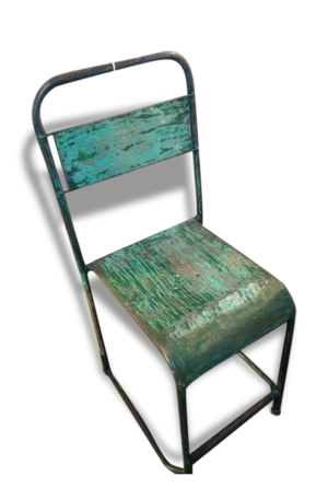 chaise vintage en métal