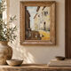 Oil on double-sided panel with geese, signed Robert, dated 1930.