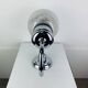 XL chrome and bubbled glass wall light Limburg, 1970s