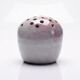 Glazed terracotta flower holder signed PB 86, vintage 1980s.
