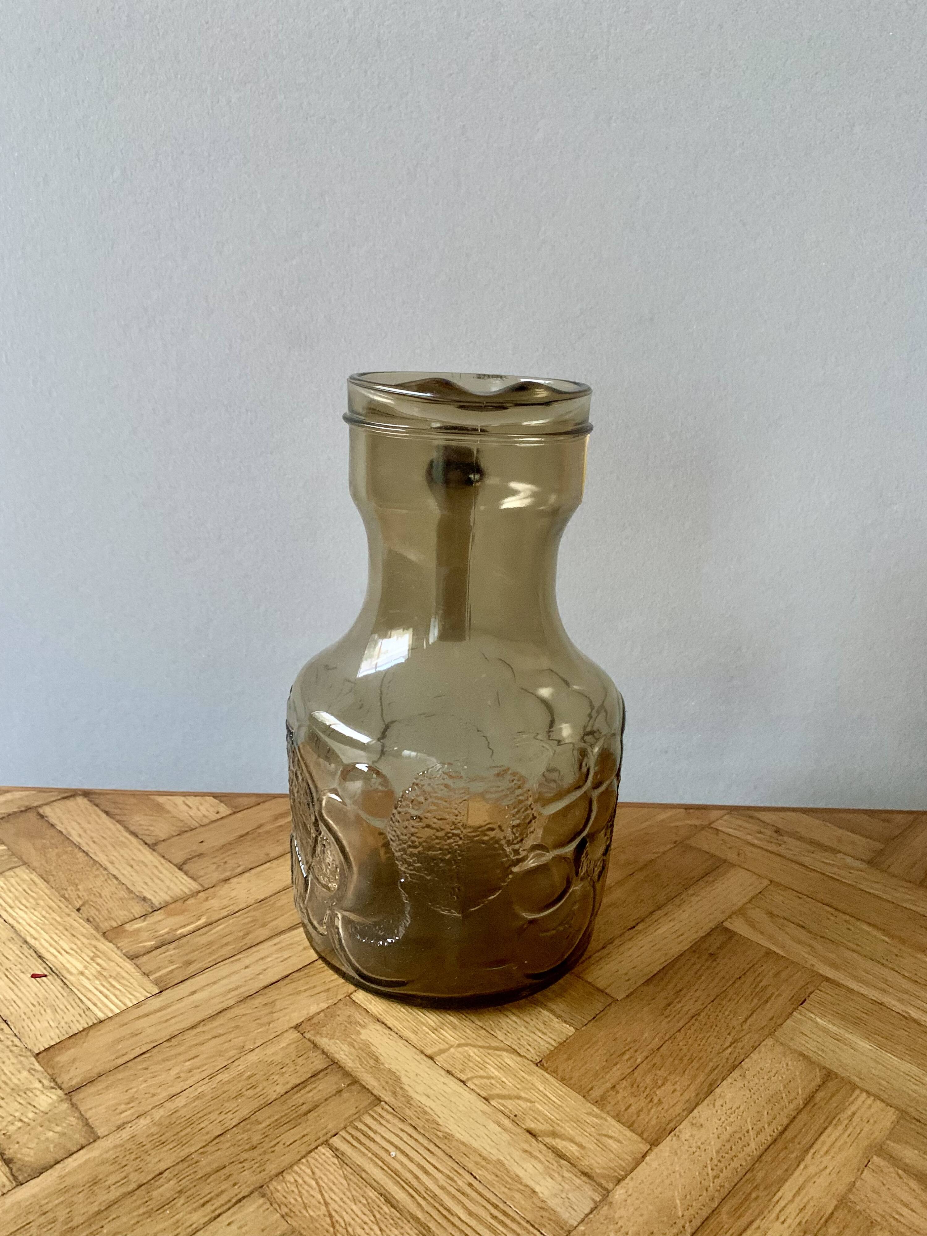 Vintage smoked glass lemonade set - vemam - made in italy