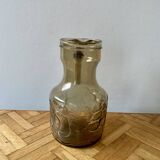 Vintage lemonade service in smoked glass - vemam - made in italy