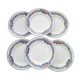 Set of 6 dessert plates Orchies Moulin des Loups Art Deco style