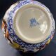 Large Gien earthenware ewer pitcher with Peonies decor