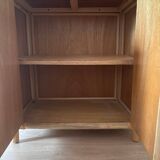 Storage unit, rattan bookcase, 1970