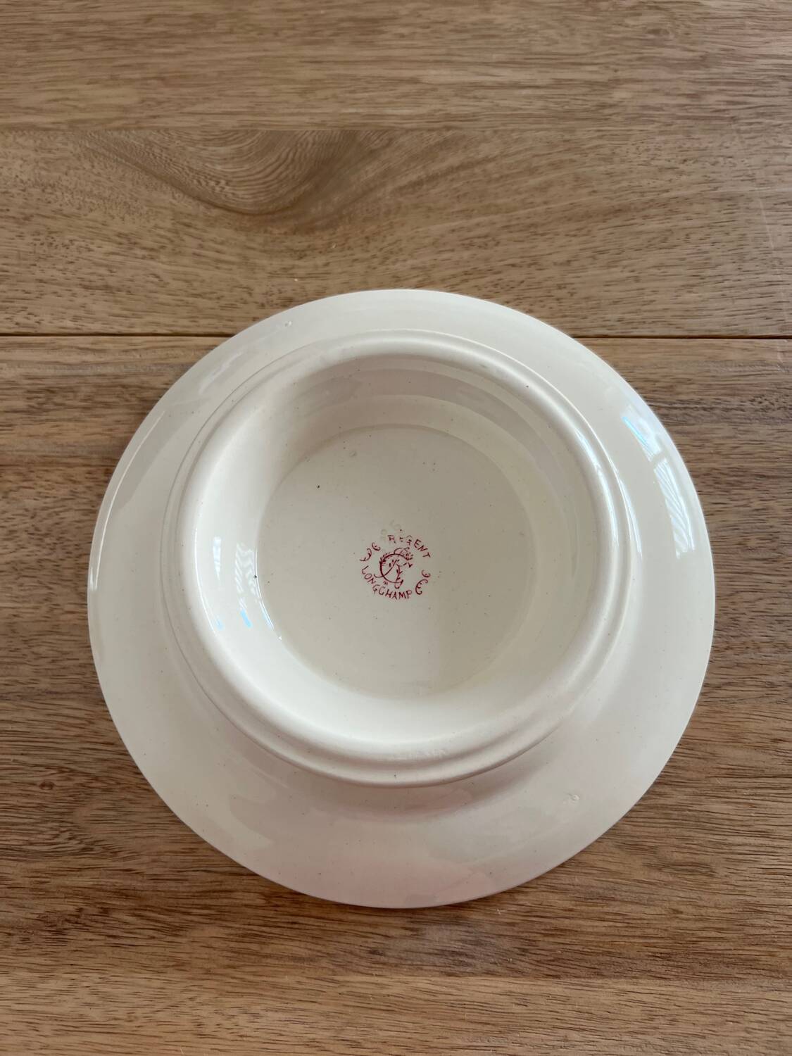 Plat piedouche à gâteau tarte terre de fer Longchamps