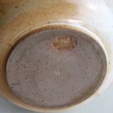 Round teapot with rattan handle Grès du Marais