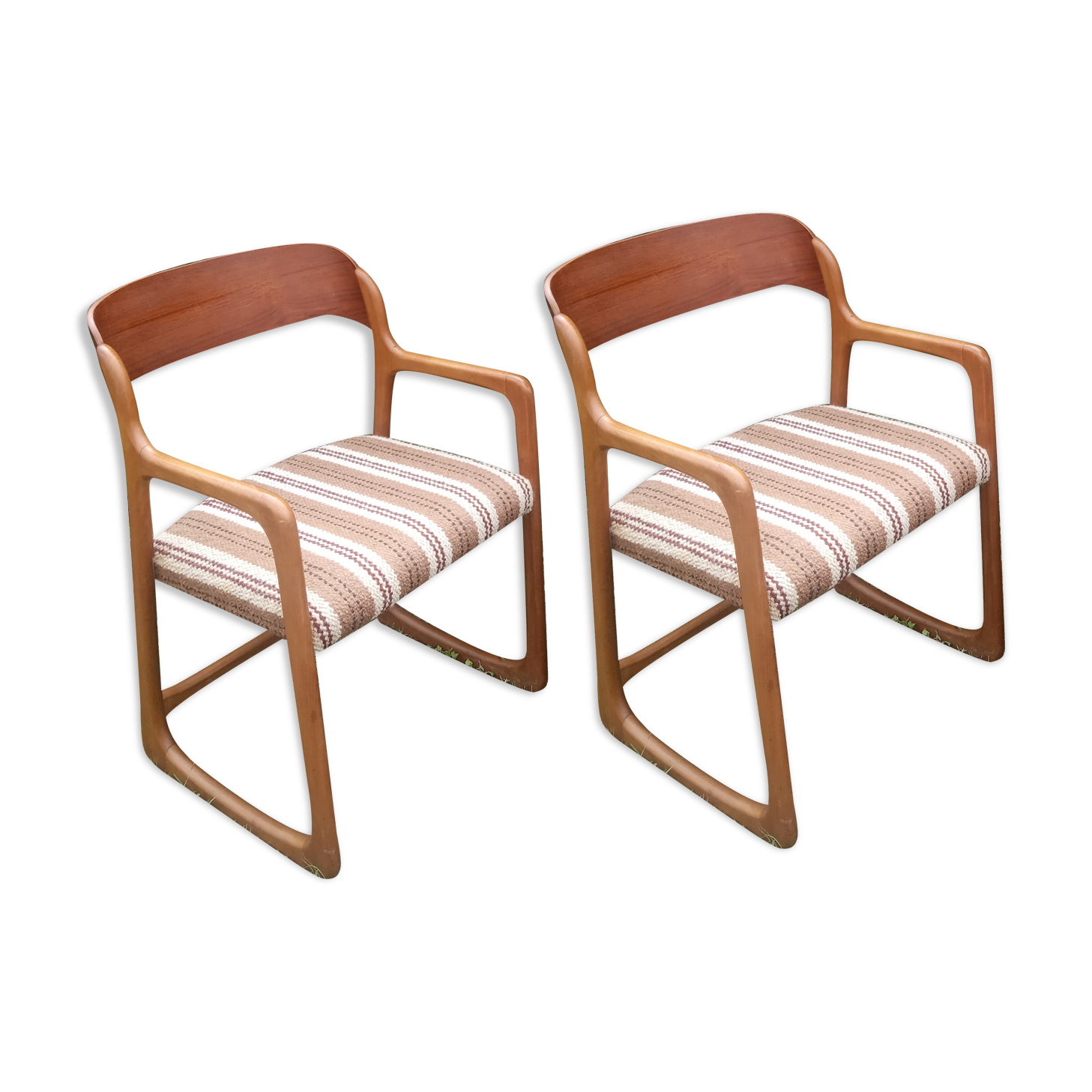 Baumann armchairs sled model