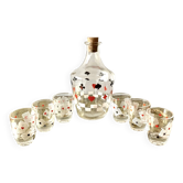 Vintage playing card liqueur set